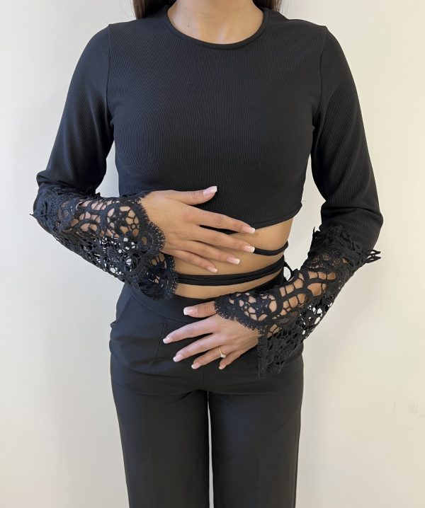 Crop top mis bras dentelle – Image 3
