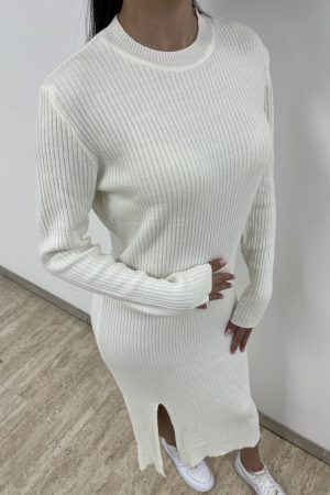 Robe longue maille