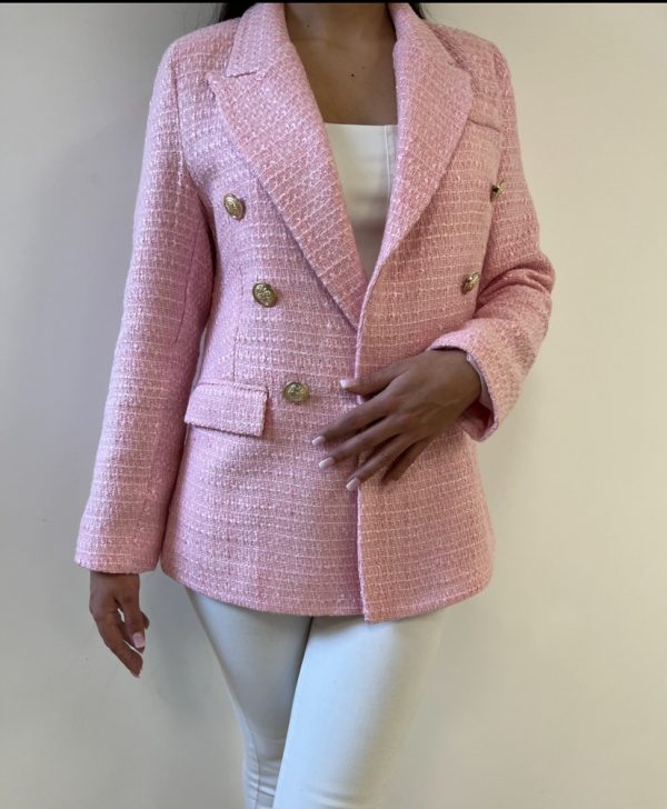 Blazer tweed rose