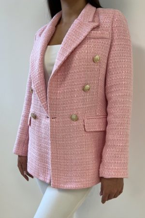 Blazer tweed rose