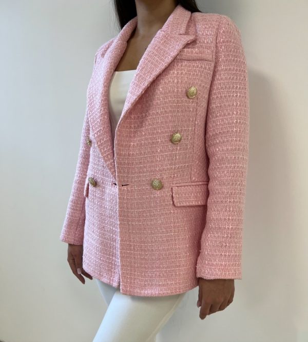 Blazer tweed rose – Image 2